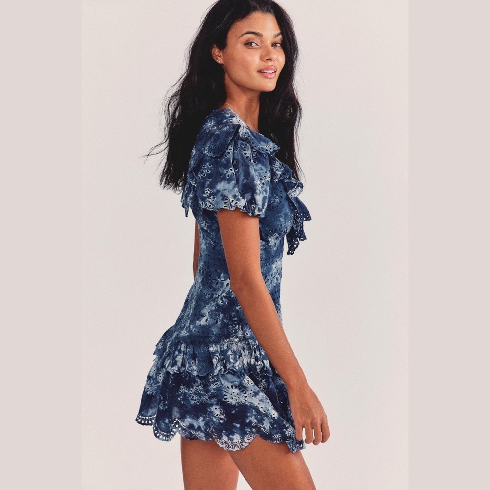 LOVESHACKFANCY NWOT Fritzi mini MIDNIGHT HAND DYE